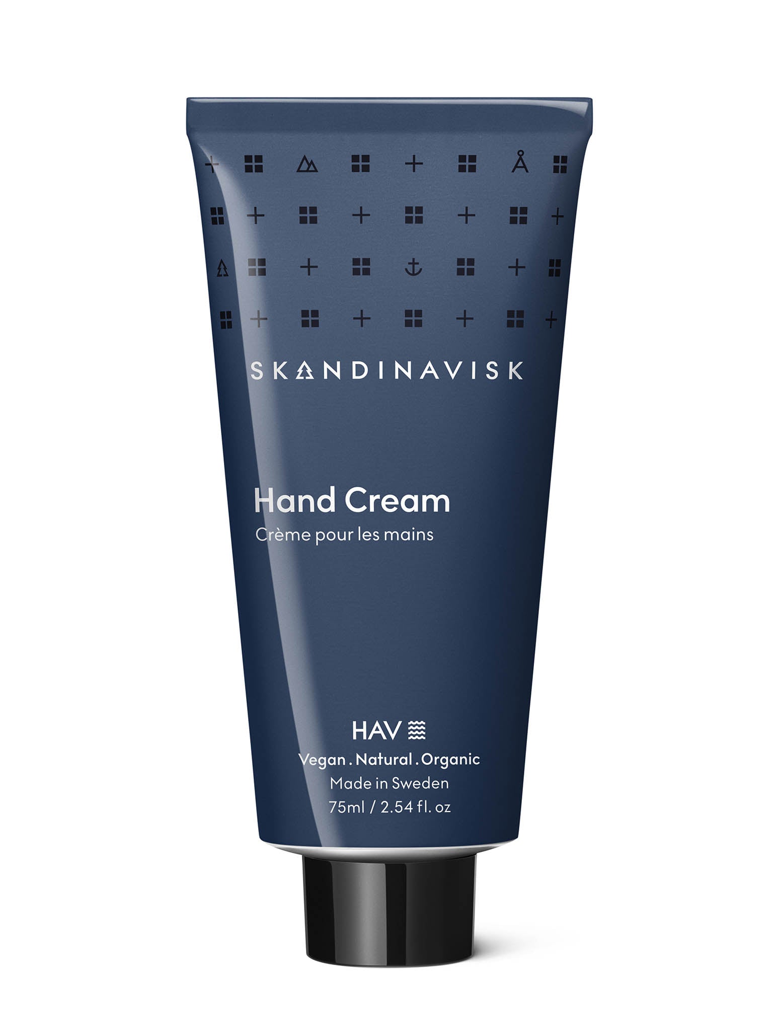HAV håndkrem i mørk blå tube, 75 ml, frontvisning