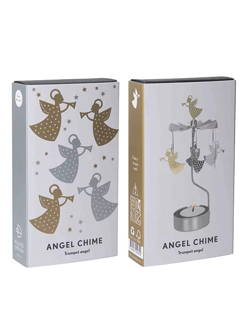 Emballasjeesker for Angel Chime tealight-spinner med trompetengler og telys