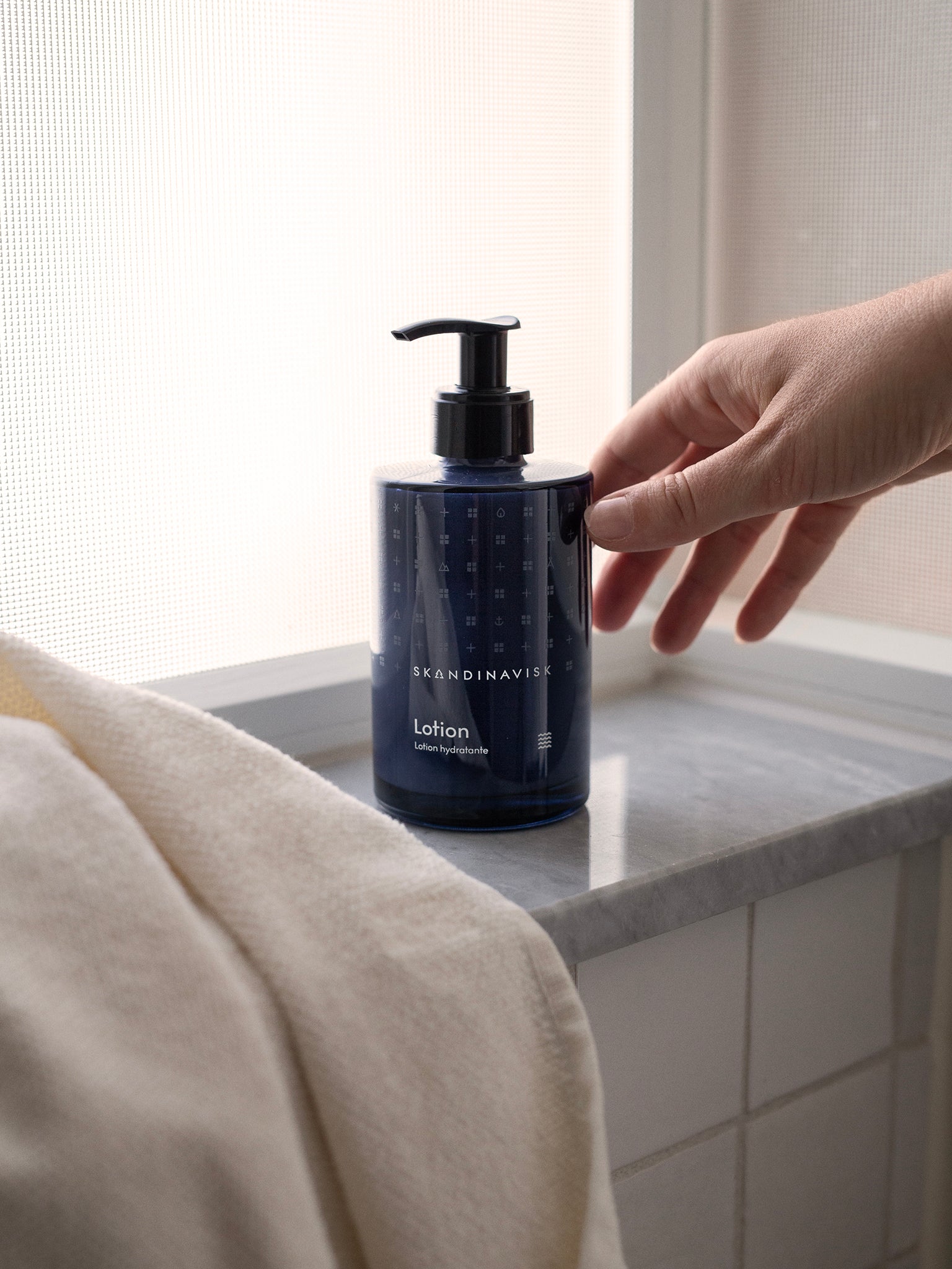 HAV-lotion 200 ml pumpeflaske, hånd trykker sort doseringspumpe