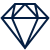 ikon av diamant
